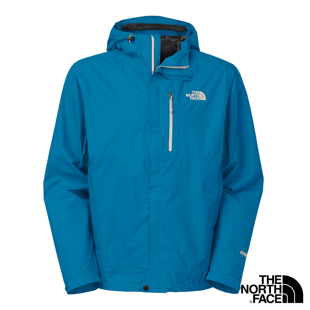 The North Face 男Gore Tex Paclite 防水外套 蒼鷺藍