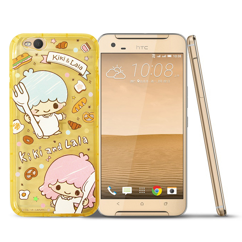 三麗鷗KiKiLaLa雙子星 HTC ONE X9 夢幻防震空壓殼(雙子甜點)