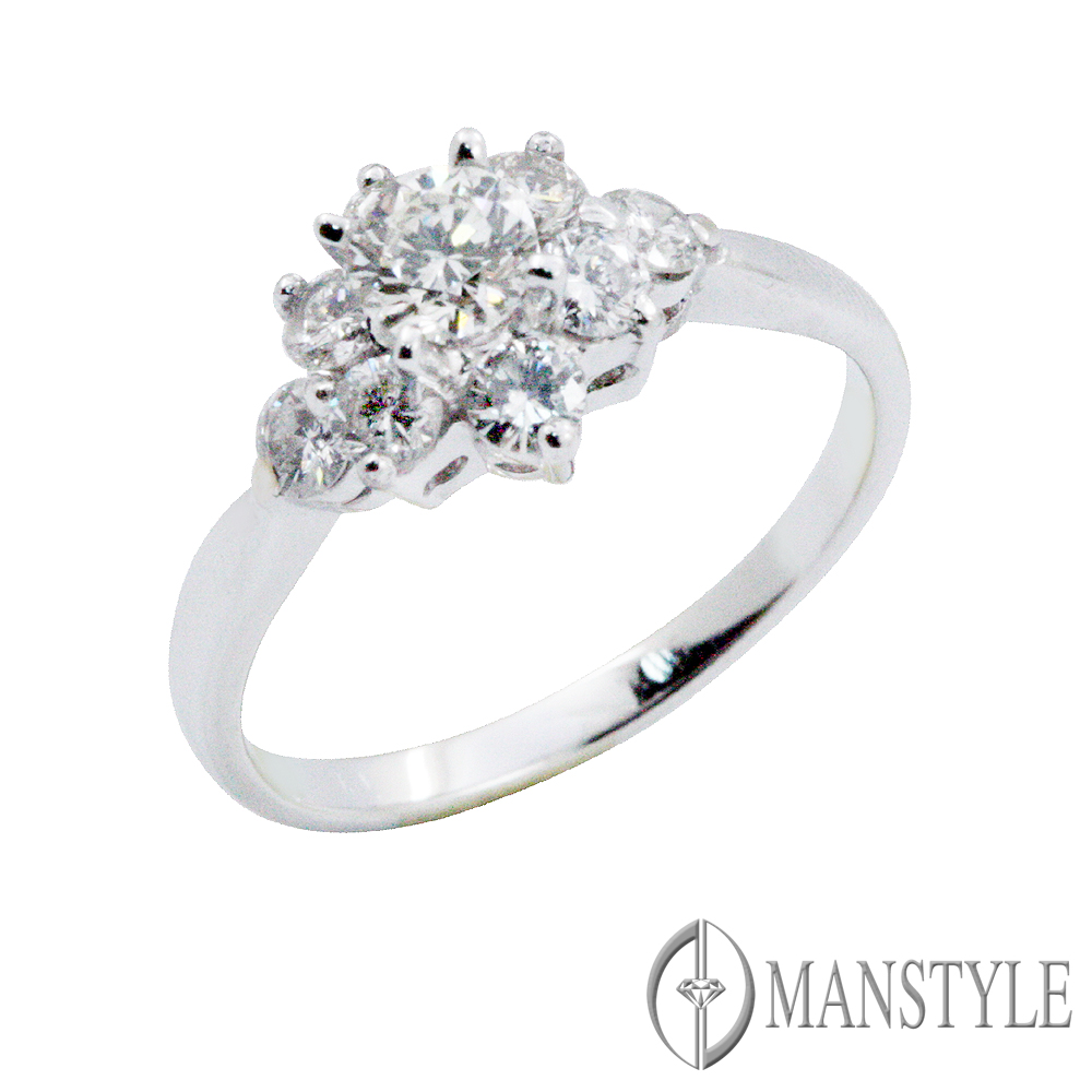 MANSTYLE 純愛 0.30ct 八心八箭鑽戒