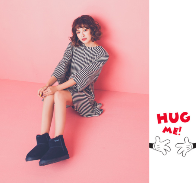 Disney collection by grace gift-立體毛巾繡雪靴 藍