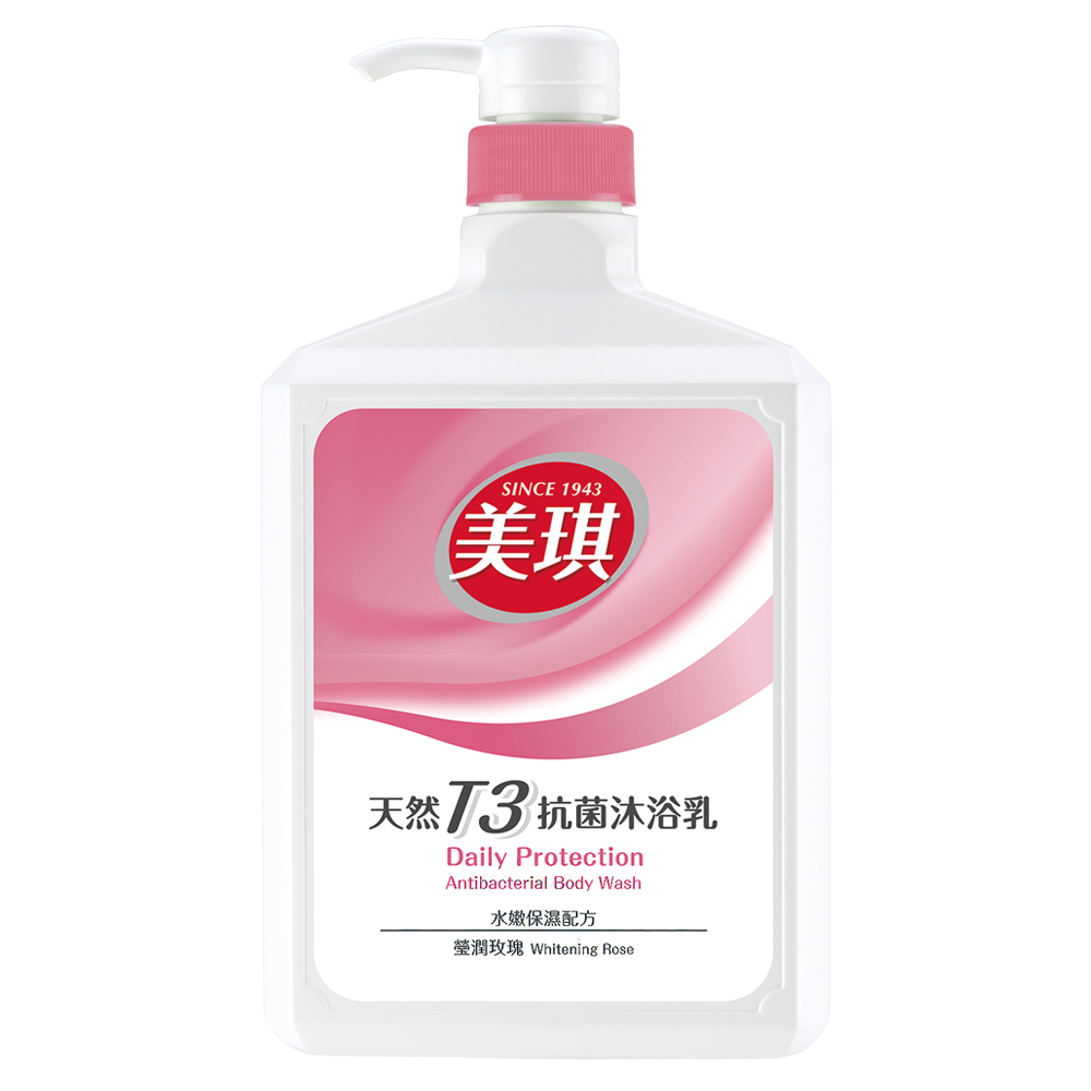 美琪 瑩潤玫瑰天然T3抗菌沐浴乳 1000ml