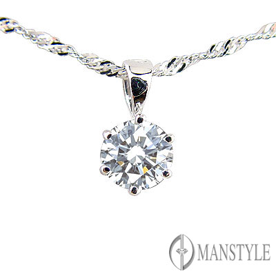 MANSTYLE「經典」0.50ct 八心八箭鑽墜