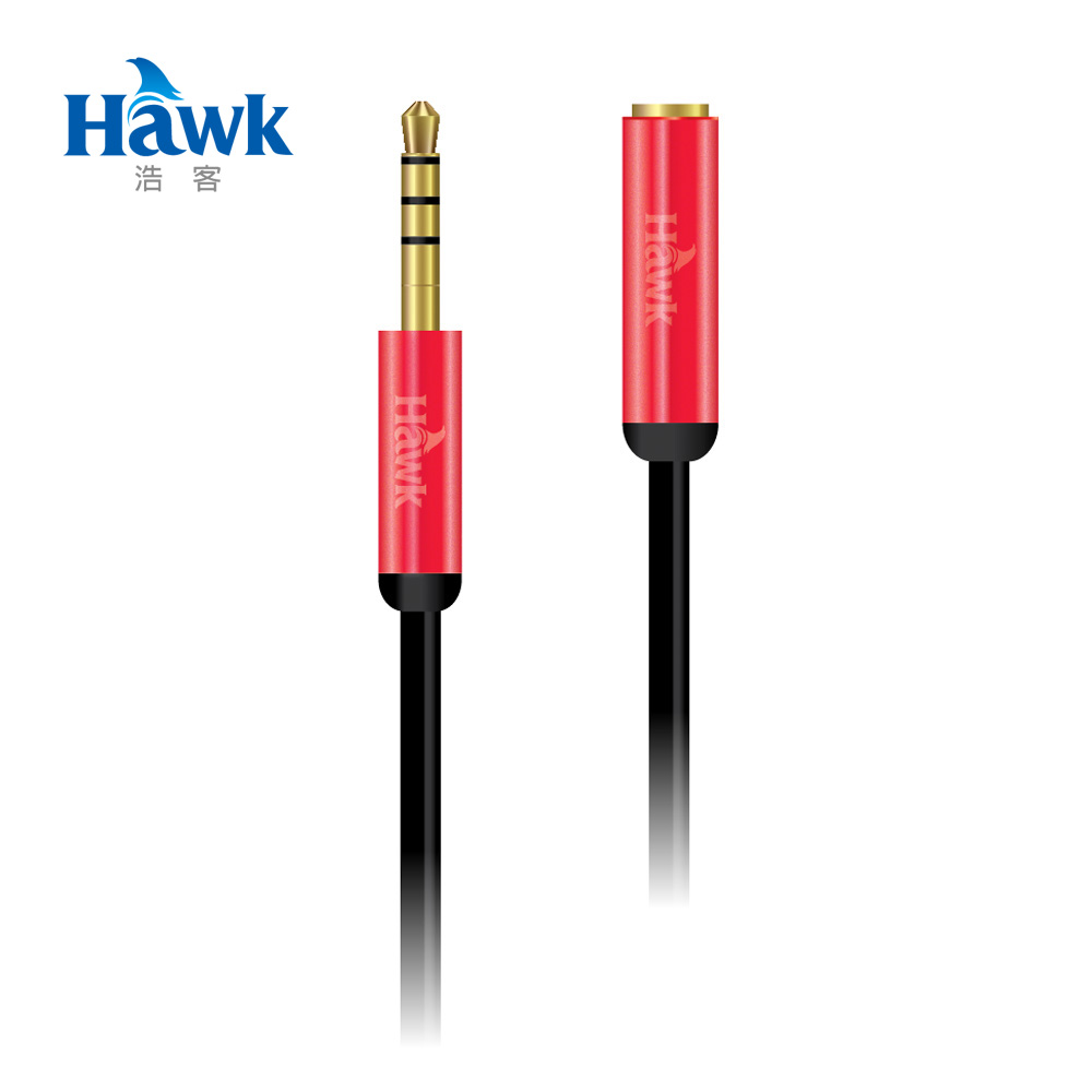 Hawk R315鋁合金3.5mm音源傳輸線(公-母150cm)