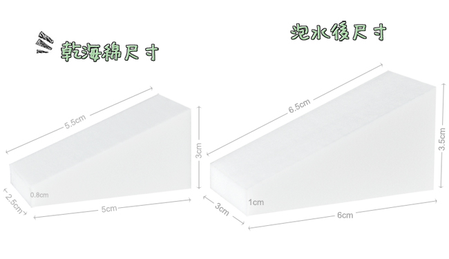 ACTS 維詩彩妝 高密度Q海綿 大梯形 20片入