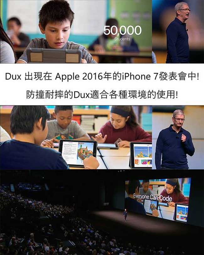 澳洲STM Dux iPad Air 2 軍規防摔殼-藍色