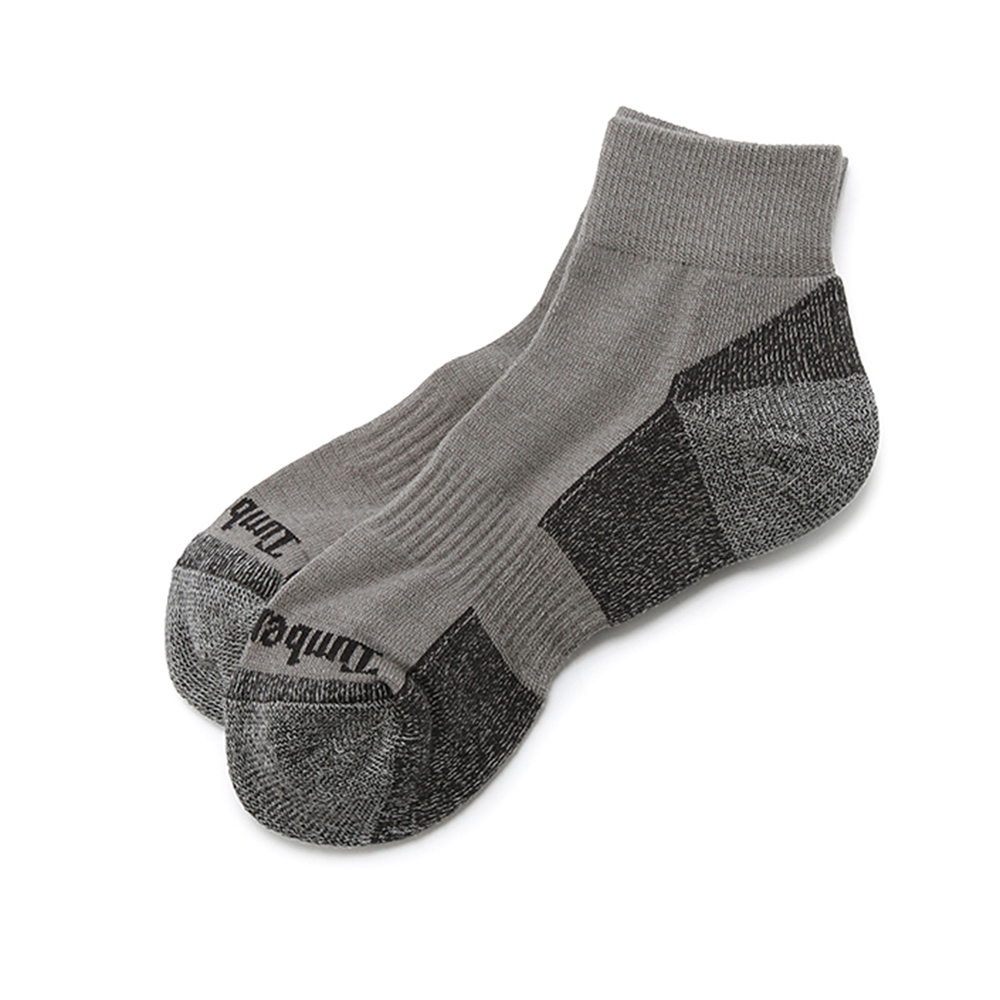 Timberland 深灰色排汗中筒休閒短襪(3入組)