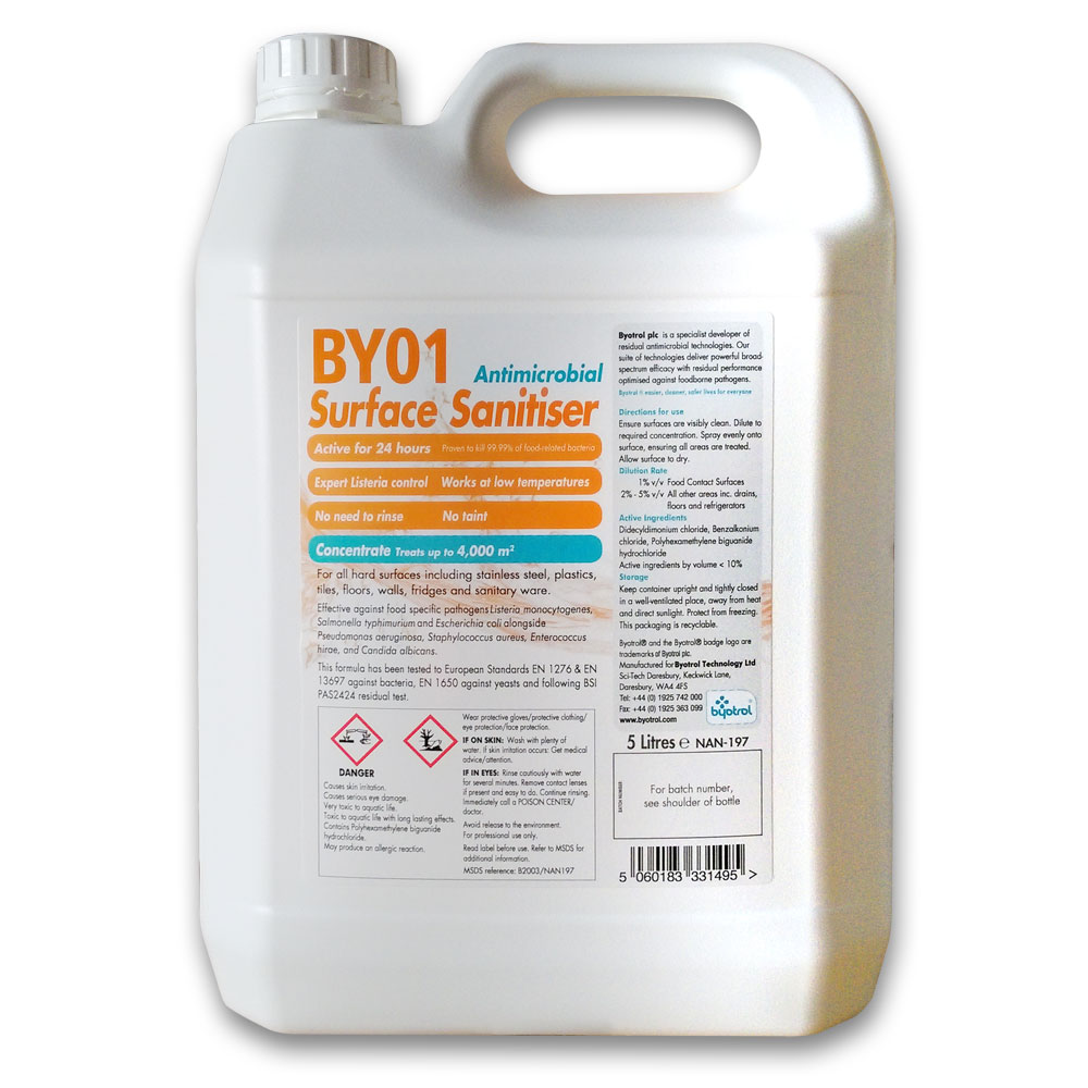 【Byotrol】超濃縮(100:1)消毒清潔劑、5L、各行各業皆適用