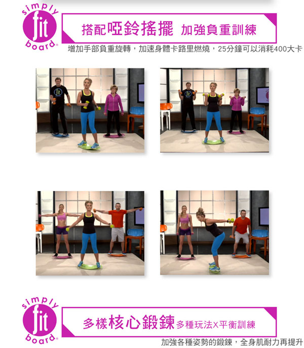 【Simply Fit Board】美國旋風塑身扭扭樂 平衡板(共四色)