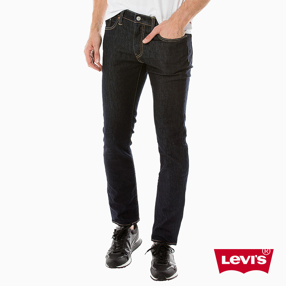 Levis 男款 511 低腰修身窄管牛仔長褲 彈性布料