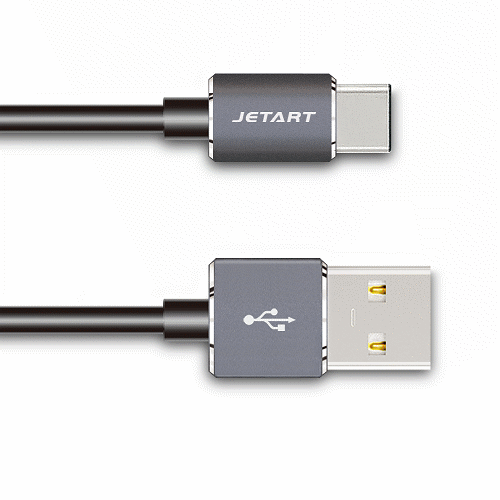 JETART TYPE-C to USB 2.0 充電傳輸線 20CM