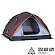 【ATUNAS 歐都納】戶外/登山/休閒4-5人單門快速露營帳篷 A-TENT1402咖啡 product thumbnail 1