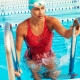 SPEEDO 女 運動連身泳裝 Monogram Allover MB 桔-紫 product thumbnail 1