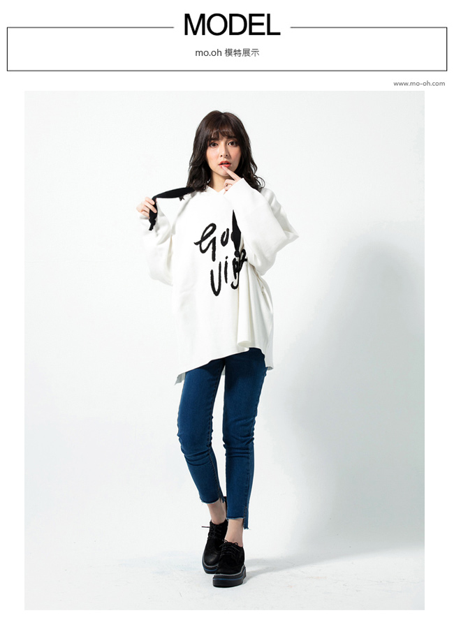 mo.oh 真皮雕花拚色內增高牛津鞋休閒鞋-黑