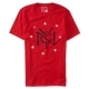 AERO 男裝 紐約星星圖案短T恤(紅) product thumbnail 1