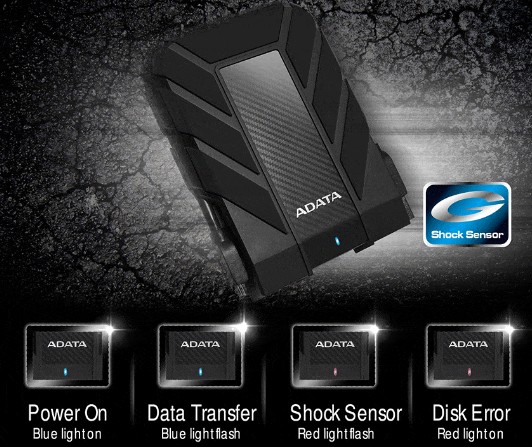 ADATA威剛 Durable HD710Pro 2TB 2.5吋行動硬碟-藍色