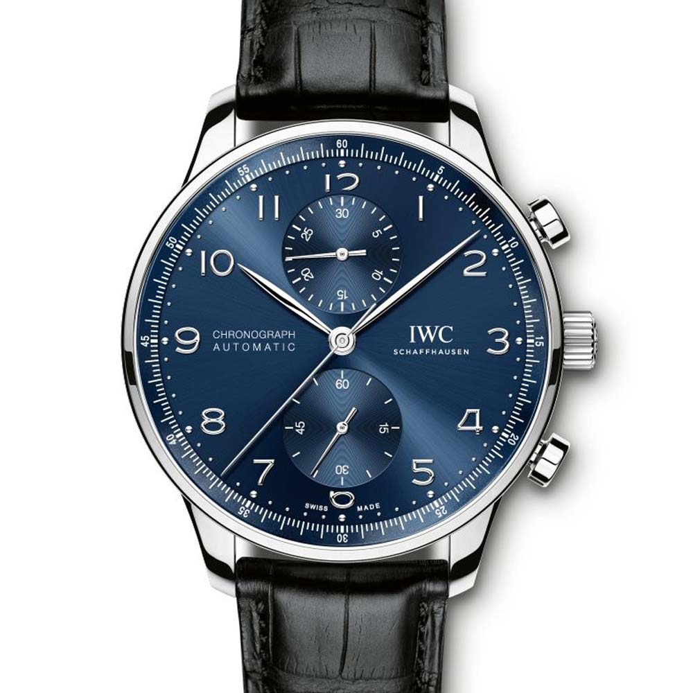 IWC 萬國 IW371491 大葡萄牙計時腕錶藍面-41MM