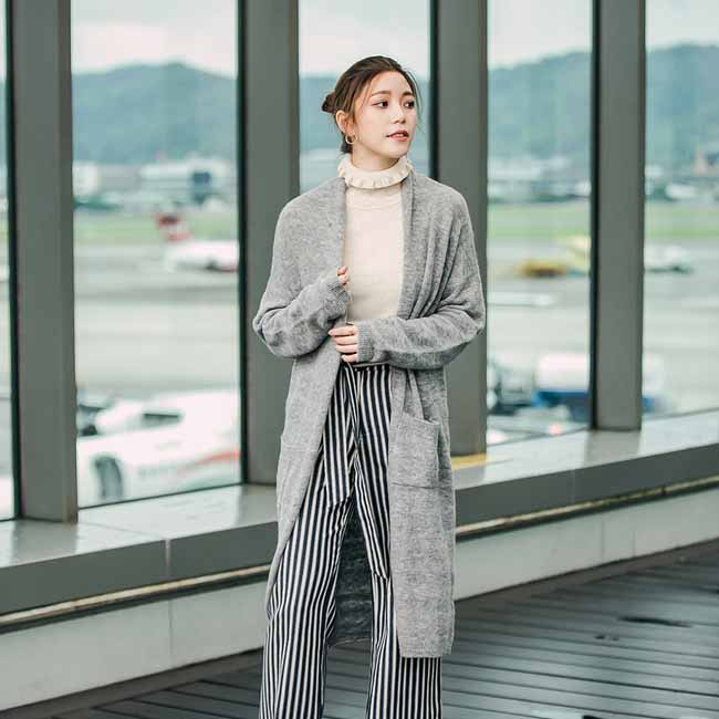 東京著衣-KODZ 歐美時尚翻領設計針織外套-S.M.L(共二色)