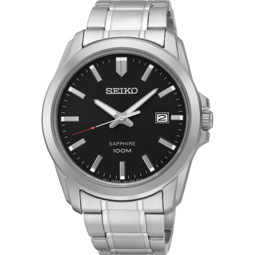 SEIKO CS系列大三針石英錶(SGEH49P1)-黑/41mm