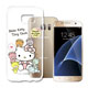 Hello Kitty 三星 Galaxy S7 5.1吋 浮雕彩繪透明軟殼(熊好朋友) product thumbnail 1