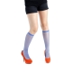 【摩達客】英國進口義大利製【Pamela Mann】藍色細格紋及膝高筒襪 product thumbnail 1