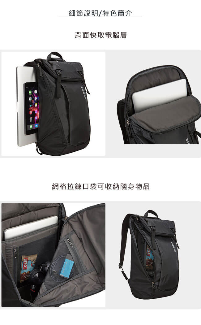 Thule EnRoute 20L 電腦後背包（海藍/15 吋內筆電適用）