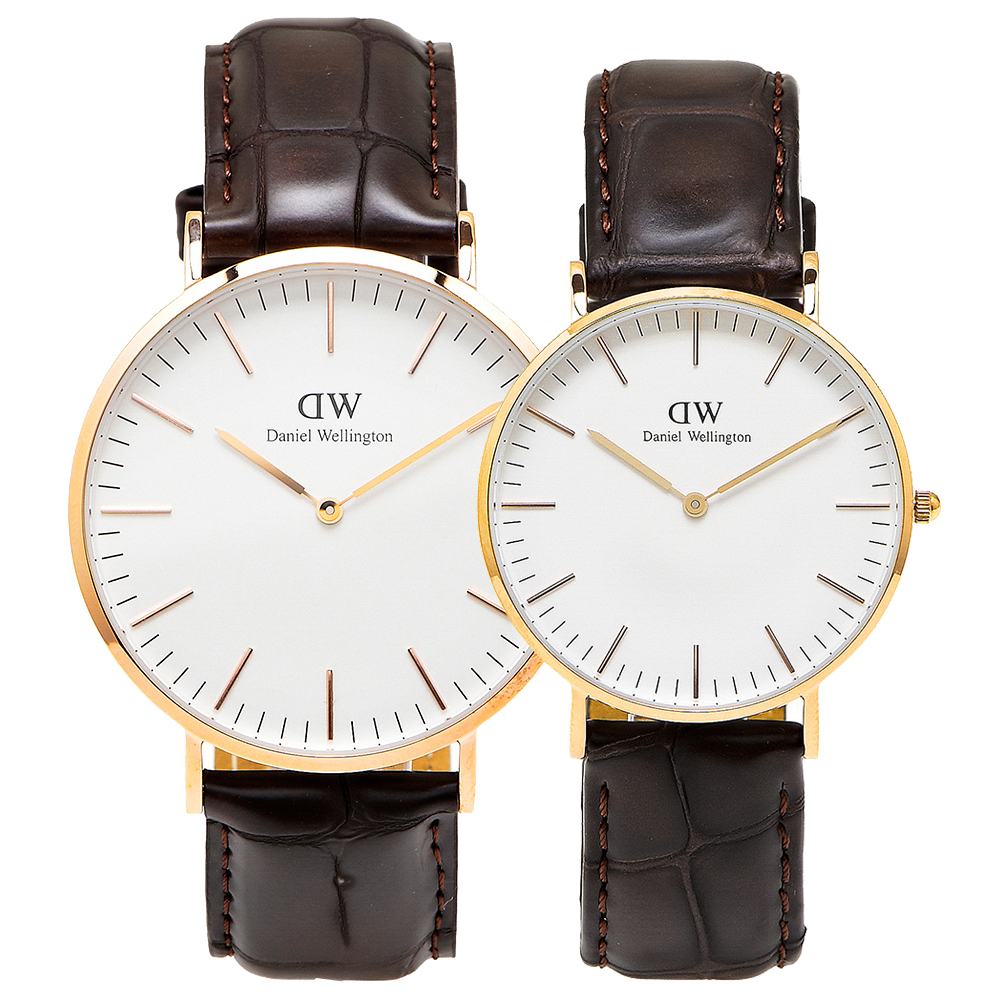 DW Daniel Wellington Classic York 經典對錶/金框