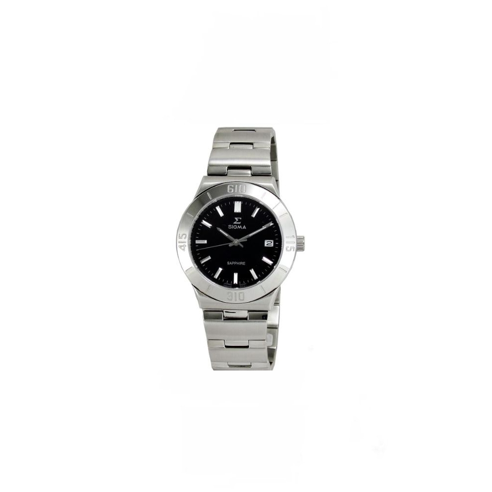 SIGMA 金屬風格時尚個性腕錶(黑/38mm)