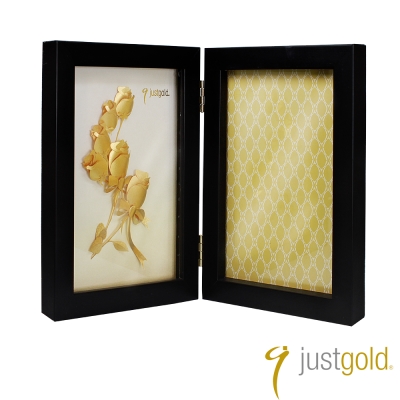 鎮金店Just Gold 擺件-浪漫時刻金箔木框相框