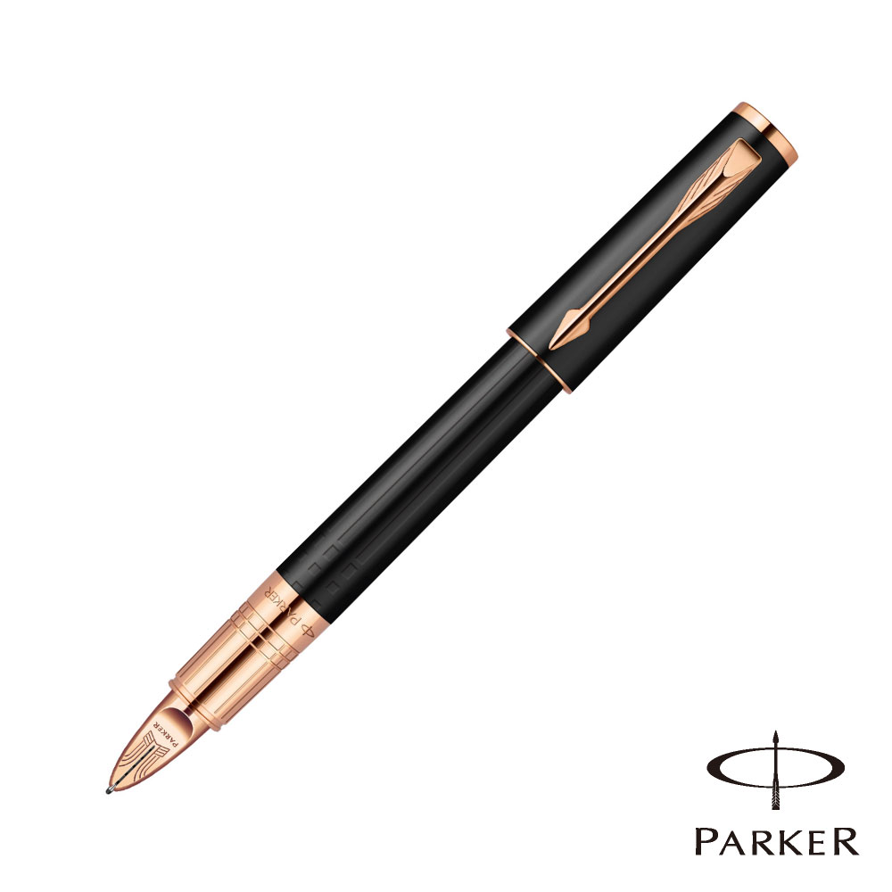 PARKER 派克 第五元素 精選Ingenuity 纖柔系列 松煙墨玫瑰金夾