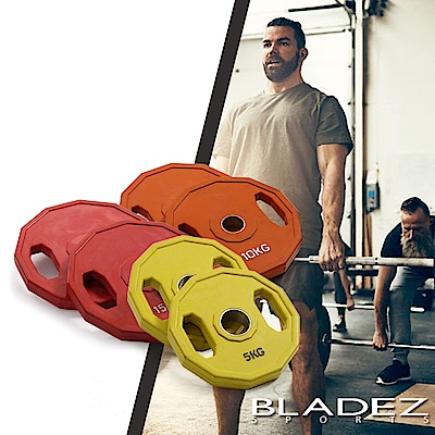 【BLADEZ】奧林匹克槓片60KG重量組合-(5KG-2入/10KG-2入/15KG-2入)