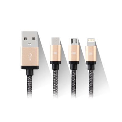 USB (Type-C, micro USB, lightning) 三合一傳輸充電線