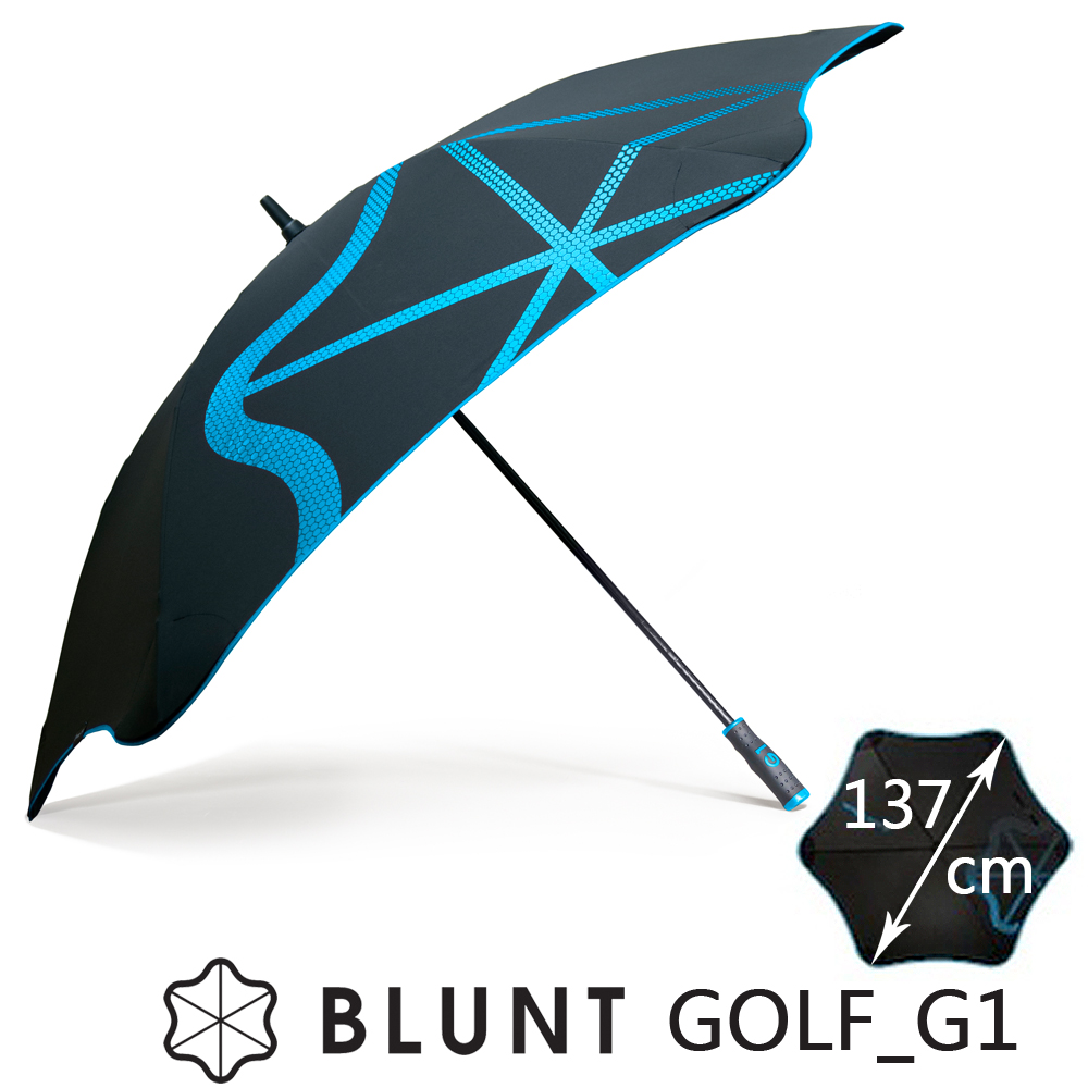 紐西蘭BLUNT 保蘭特 抗強風  抗UV 高爾夫球傘 中號 Golf _G1 (風格藍)