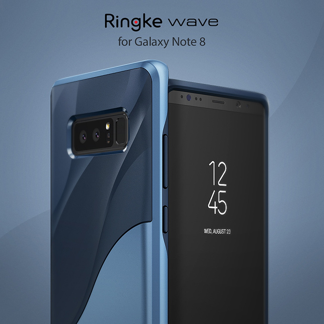 RINGKE 三星 Galaxy Note 8 Wave 流線型雙層邊框防撞手機殼