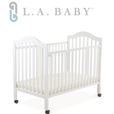 (美國 L.A. Baby) 米爾頓嬰兒大床-白色