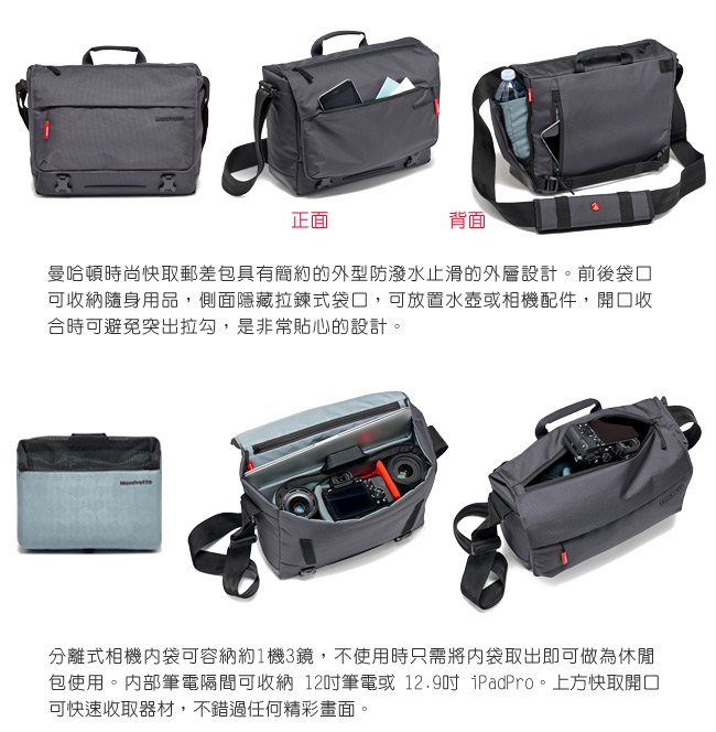 Manfrotto 曼哈頓時尚快取郵差包 Manhattan Messenger Bag