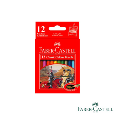 Faber-Castell紅色系油性彩色鉛筆-12色(短型)