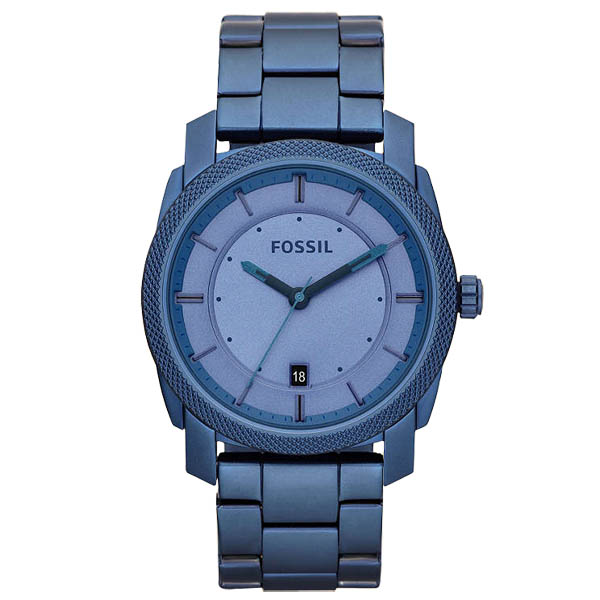 FOSSIL 型男日誌都會時尚腕錶(藍)/45mm