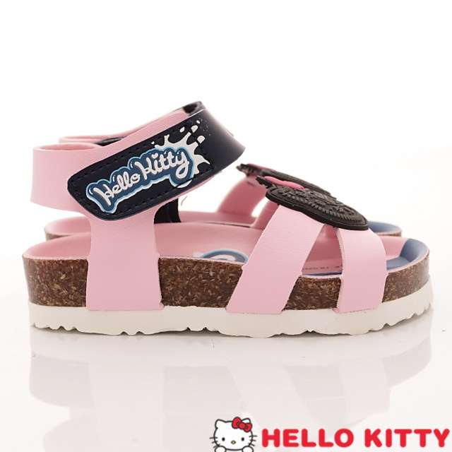 HelloKitty童鞋 餅乾造型軟木涼鞋款 EI18138粉(小童段)