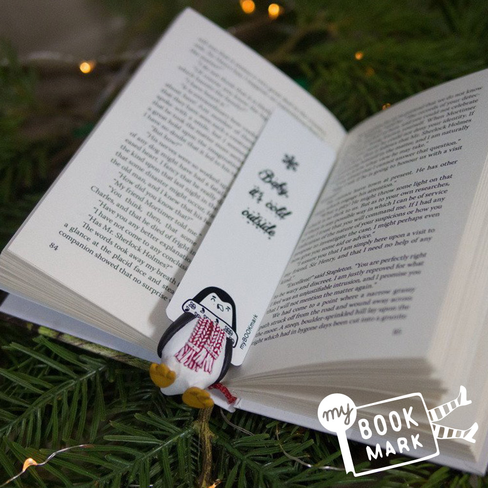 禮物myBookmark手工書籤-愛閱讀的企鵝