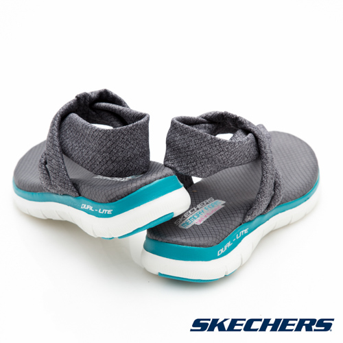 SKECHERS(女)時尚休閒系列Flex Appeal2.0涼鞋-39073GRY