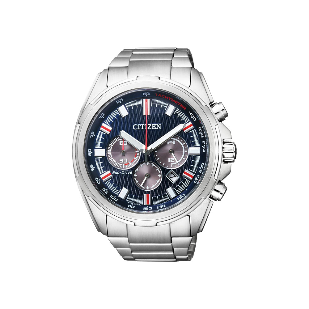 CITIZEN Eco-Drive光動能計時腕錶(CA4220-55L)-深藍/45mm