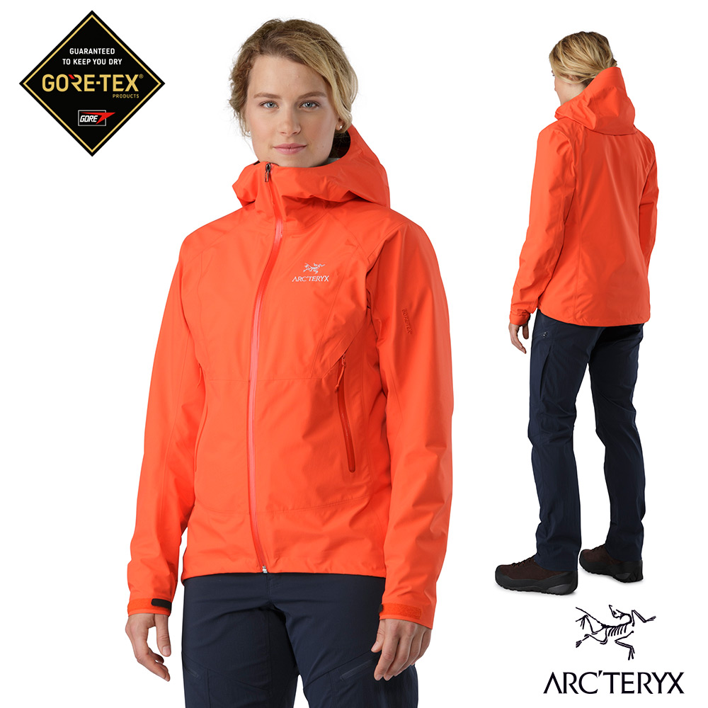 Arcteryx 始祖鳥 女 GoreTex 防水外套 Beta SL 橘