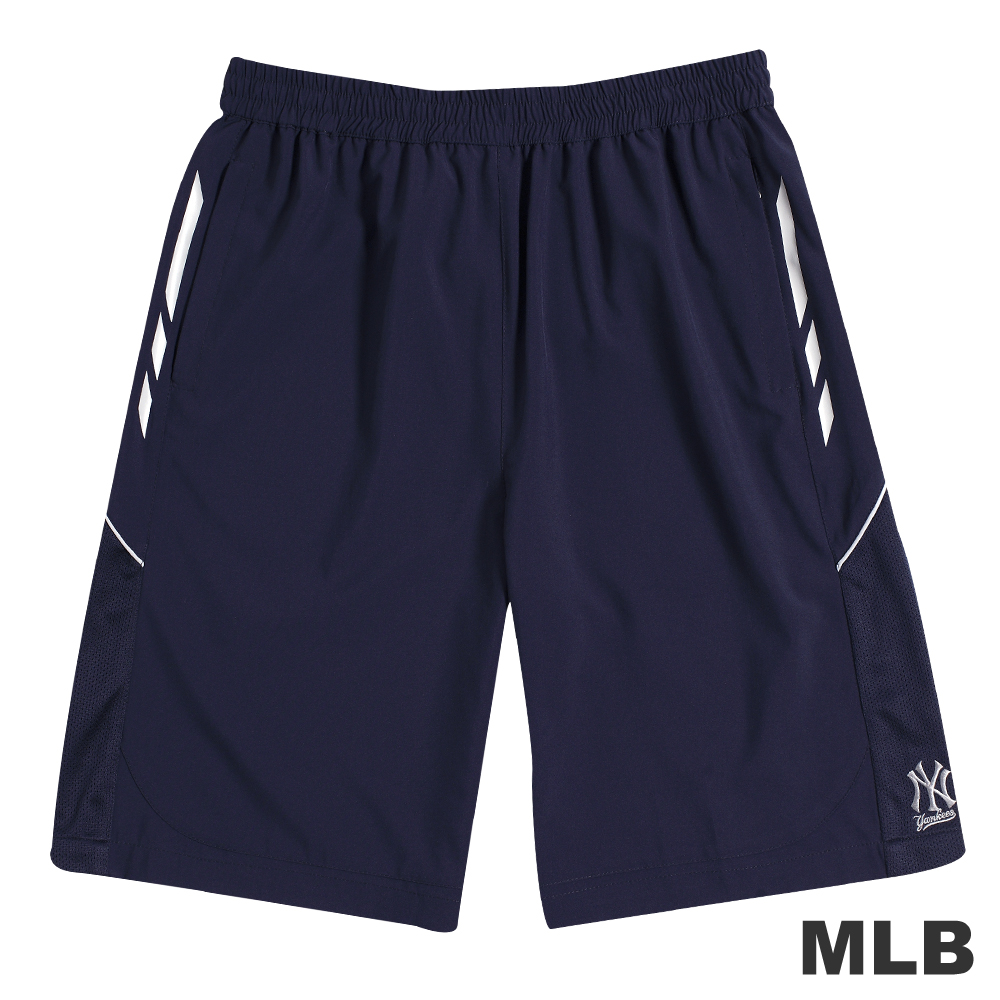 MLB-紐約洋基隊繡印花運動短褲-深藍(男)