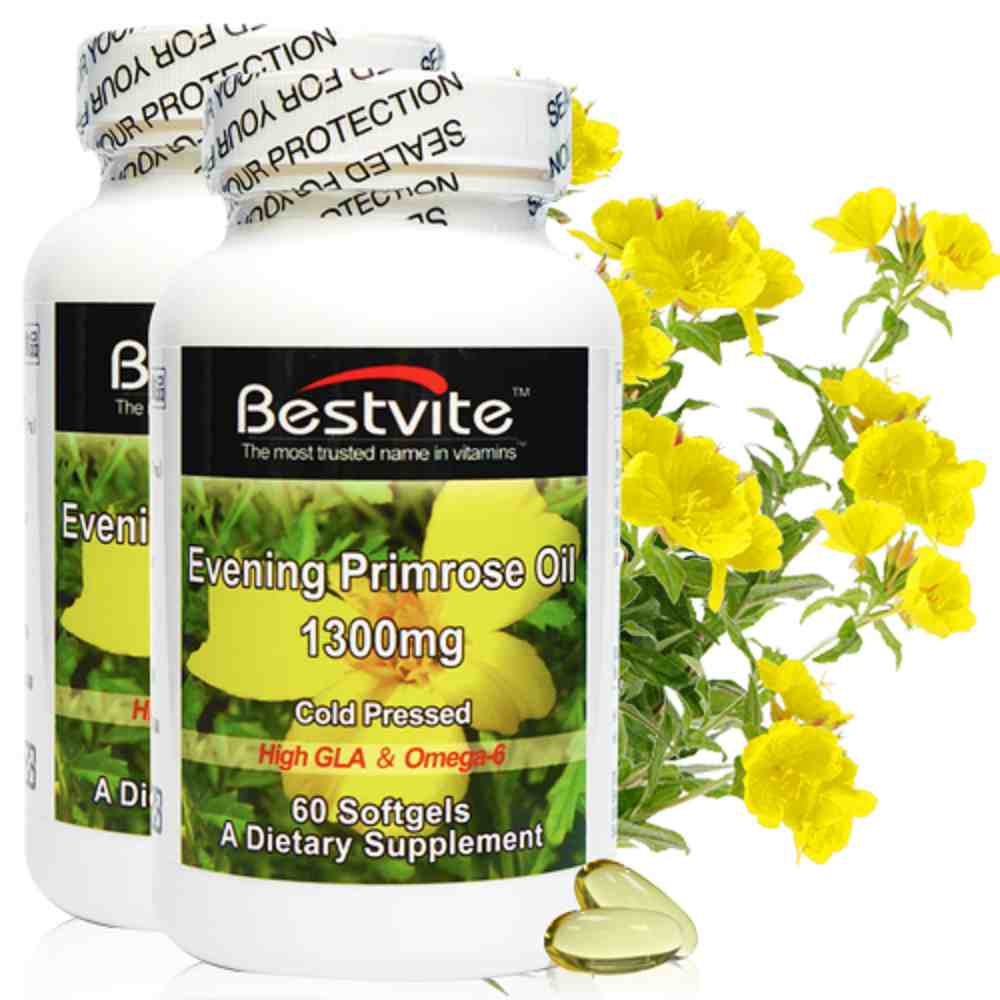 【美國Bestvite】必賜力天然月見草油膠囊2瓶組 (60顆*2)