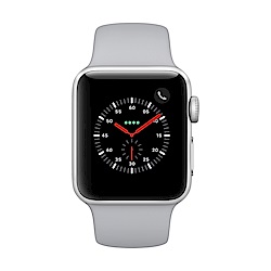 Apple Watch S3 行動網路 38mm銀色鋁錶殼+薄霧灰錶帶