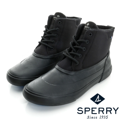 SPERRY 帥氣必備中高筒防水獵鴨靴(男)-黑