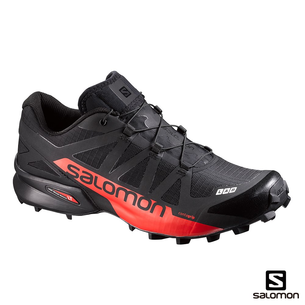 Salomon 野跑鞋 男 S-LAB SPEEDCROSS 黑紅