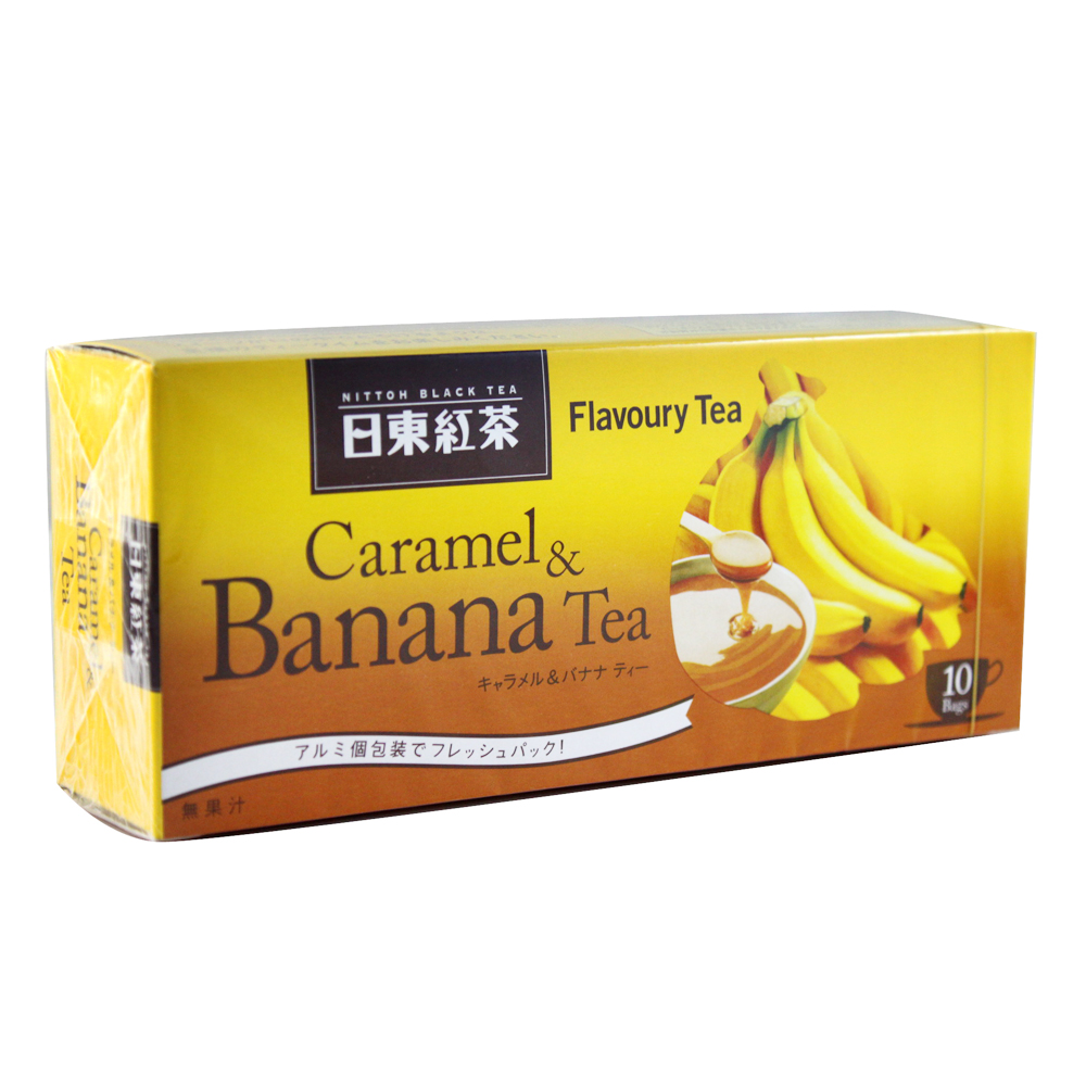 《日東紅茶》焦糖香蕉紅茶盒裝茶包 (2.2g x 10包)