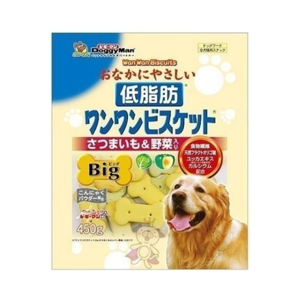 日本DoggyMan《低脂甜薯野菜消臭餅乾》450g