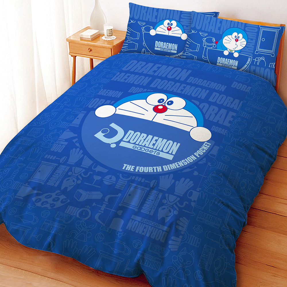 哆啦A夢 萬物百寶袋系列-單人三件式床包兩用被組